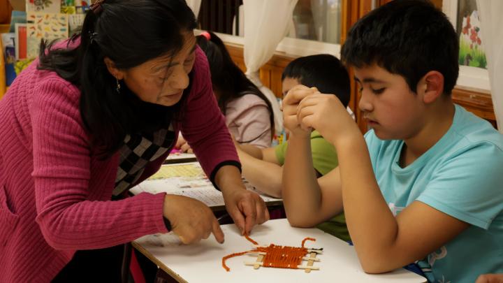 Taller de gürrekan Escuela Rucayeco