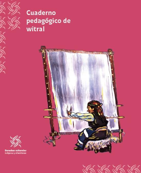 Cuaderno pedagógico de witral portada Cuaderno pedagógico de witral ilustrada por Marcela Riquielme Huitraiqueo